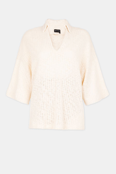 Majica sa kragnom i V izrezom Tiffany Production